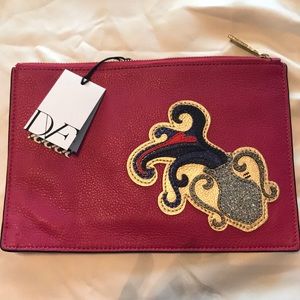 Diane Von Furstenberg leather zodiac pouch